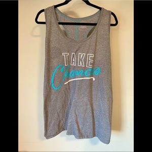 Plus sized athletic racerback (Grey)